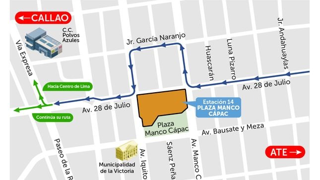 Plaza Manco Cápac: Habrá restricción del tránsito por obras de Línea 2 del Metro de Lima