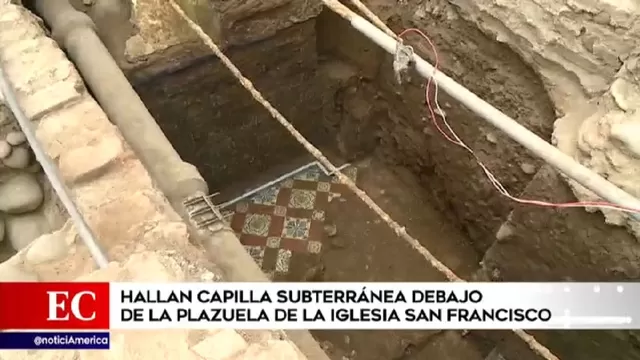 Plazuela San Francisco: Descubren restos de capilla y cripta del siglo XVII