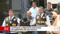 Policía capturó a presunto implicado en asesinato de una familia en San Miguel