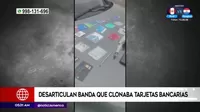Policía desarticuló banda que clonaba tarjetas bancarias