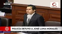 Policía detuvo a José Luna Morales