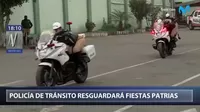 Fiestas Patrias: Agentes del Escuadrón Fénix demuestran su destrenza en las motos