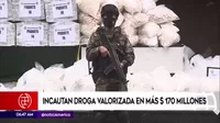 Policía Nacional incauta cuatro toneladas de cocaína valorizadas en más de $170 millones