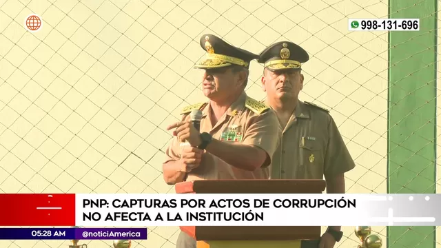 Policía Nacional del Perú: Capturas por actos de corrupción no afecta a la institución