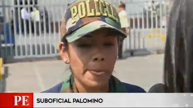 Suboficial Palomino, policía que rescató el bebé. Foto: América