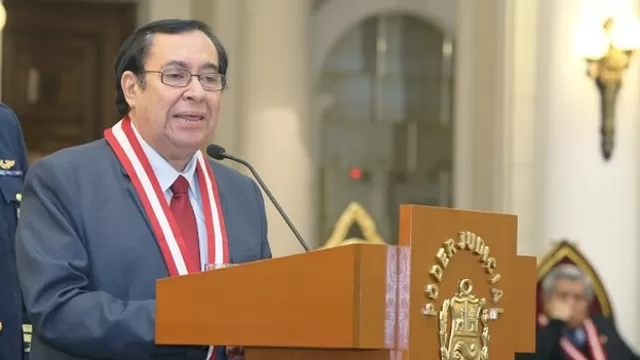 Víctor Prado Saldarriaga, presidente del Poder Judicial. Foto: PJ