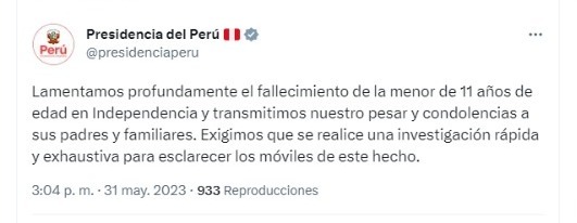 Imagen: Twitter/Presidencia de la República.