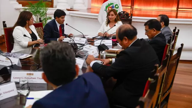 Reunión de Dina Boluarte con autoridades / Foto: Presidencia