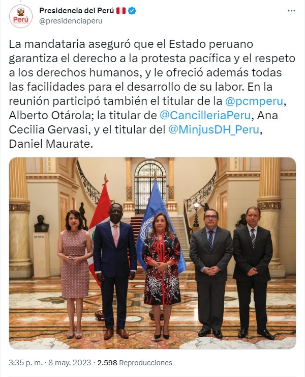 Imagen: Presidencia/Twitter.