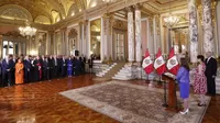 Presidenta Dina Boluarte recibió saludo del Cuerpo Diplomático en Perú