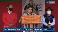 Presidente Castillo anuncia Consejo de Ministros Descentralizado el 8 de abril en Puno