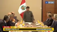 Presidente Castillo participa en desayuno de trabajo con empresarios 