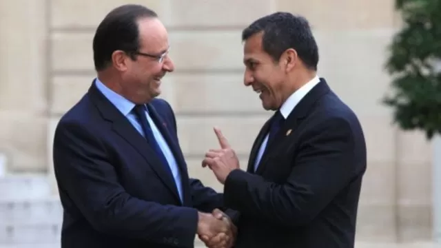 François Hollande, presidente de Francia, y Ollanta Humala. Foto: Andina