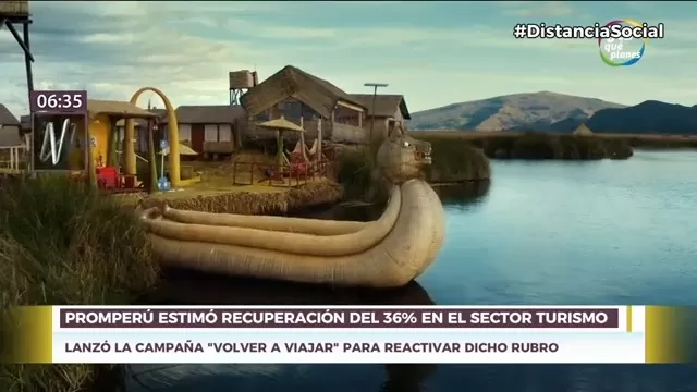 Promperú estimó una recuperación del 36 % en el sector turismo