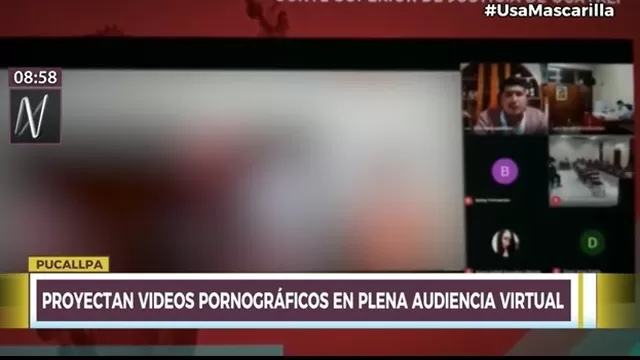 Pucallpa: Proyectan videos pornográficos en plena audiencia virtual 