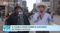 El pueblo opina sobre el discurso de Pedro Castillo
