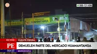 Puente Piedra: Municipalidad de Lima demuele parte del mercado Huamantanga
