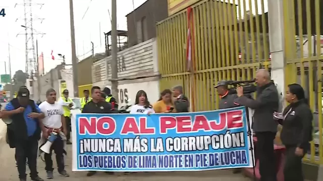 Vecinos de Puente Piedra protestan en contra del peaje de Rutas de Lima 