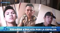 ¿Quién ordenó el asesinato de un policía frente a su casa en San Martín de Porres?
