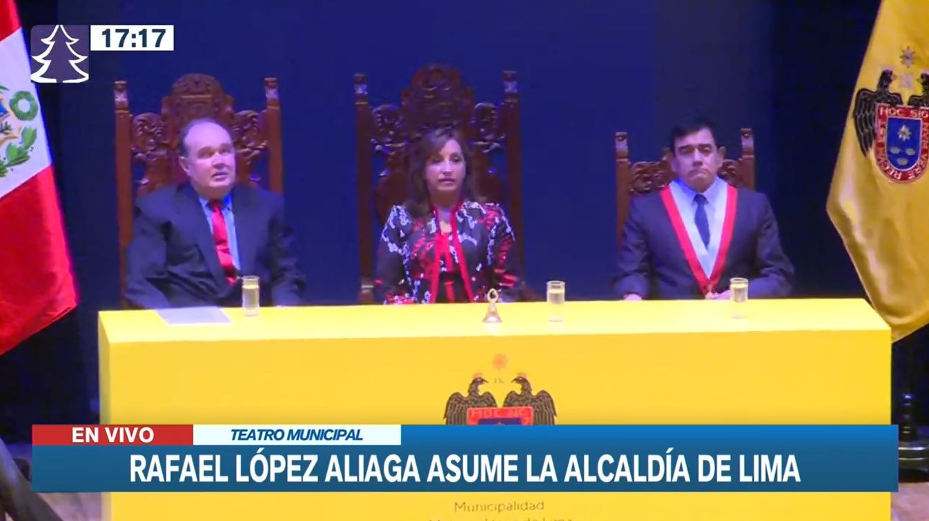 Rafael López Aliaga asumió el cargo de alcalde de Lima