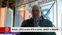 Rafael López Aliaga reitera a Urresti: Vamos a debatir