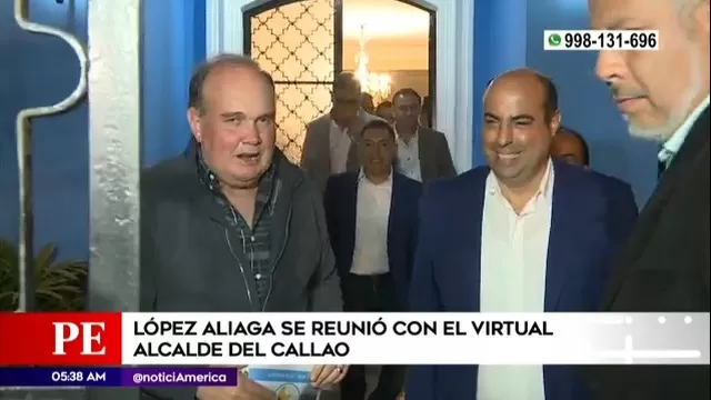 Rafael López Aliaga se reunió con el virtual alcalde del Callao
