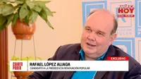 Rafael López Aliaga: "Soy miembro del Opus Dei a mucha honra, pero no impongo mi vida a nadie"