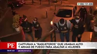 La PNP capturó a raqueteros que robaban en Chorrillos y Barranco 