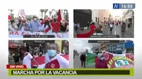 Realizan marcha por la vacancia de Pedro Castillo en diversas regiones del país