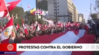 Ciudadanos realizaron protestas contra el Gobierno de Pedro Castillo