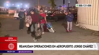 Reanudan operaciones en el aeropuerto Jorge Chávez