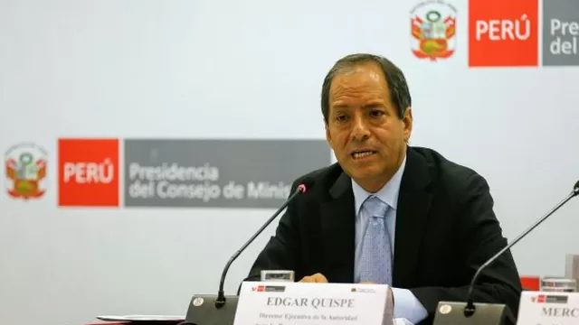 Edgar Quispe, titular de la ARCC. Foto: Andina