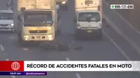 Récord de accidentes fatales en moto ocurridos en Lima Metropolitana