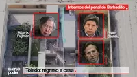 El regreso a casa de Alejandro Toledo para cumplir prisión preventiva junto a Fujimori y Castillo
