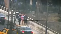 Capturan a sujetos que robaban celulares a pasajeros y conductores en puente del Ejército