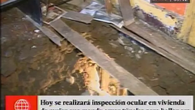 Rímac: Municipalidad inspeccionará daños en vivienda por túnel