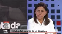 Rosa Gutiérrez tras su salida de EsSalud: "Detecté tres casos de corrupción en dos días de gestión"