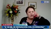Rosario Sasieta sobre caso de violación grupal: "Cien mil soles de reparación es irrisorio"