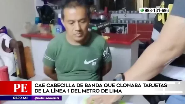 San Borja: Cayó cabecilla de banda clonadora de tarjetas de la Línea 1 del Metro de Lima