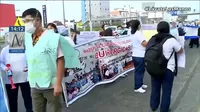 San Borja: Enfermeras y personal técnico realizaron plantón frente al Hospital del Niño
