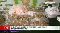 San Borja: Policía incautó más de 18 kilos de marihuana en un departamento