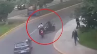 San Isidro: Delincuente impactó su motocicleta contra un sereno y desató persecución
