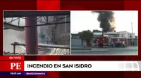 San Isidro: Incendio en vivienda alarma a vecinos