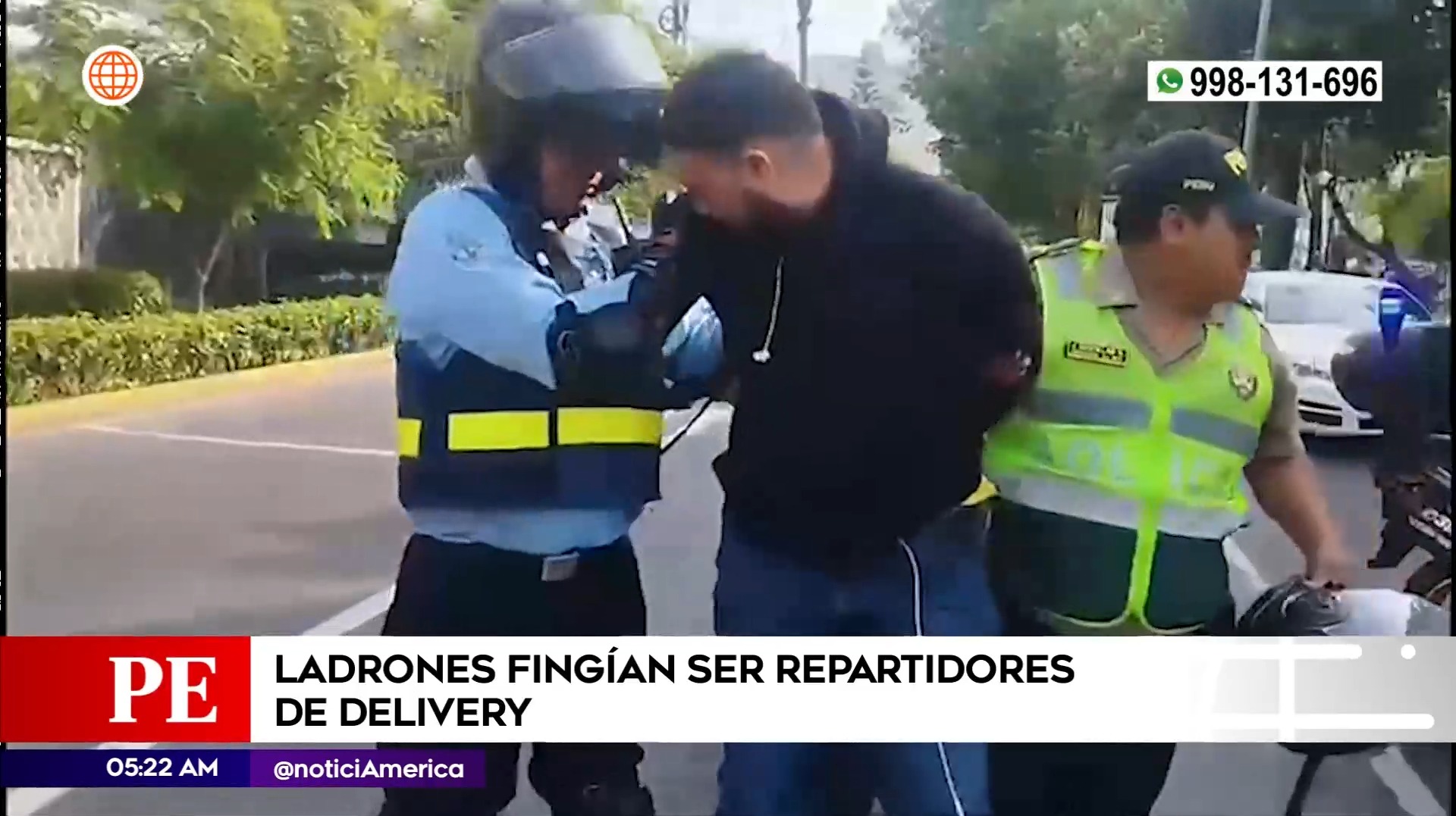 Ladrones fingían ser repartidores de delivery. Foto: América Noticias