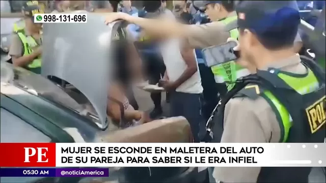 San Isidro: Mujer se esconde en maletera del auto de su pareja para saber si le era infiel