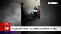 San Juan de Lurigancho: Adolescente grave tras ser atacado con un cuchillo