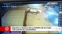 San Juan de Lurigancho: Asaltaron a familia en la puerta de su casa y se llevaron su camioneta
