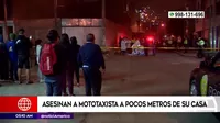 San Juan de Lurigancho: Asesinan a mototaxista a pocos metros de su casa