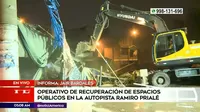 San Juan de Lurigancho: Autoridades desalojan lavaderos de autos informales en autopista Ramiro Prialé