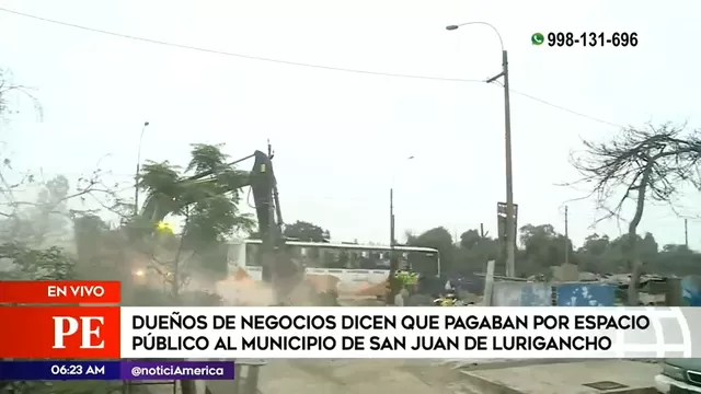 Desalojo en San Juan de Lurigancho